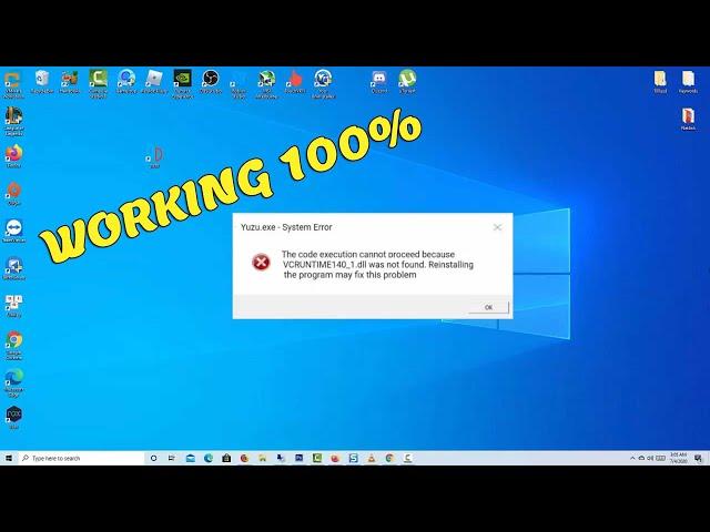(Solved) Yuzu.exe System error: VCRUNTIME140_1.dll Was Not Found or Missing Error