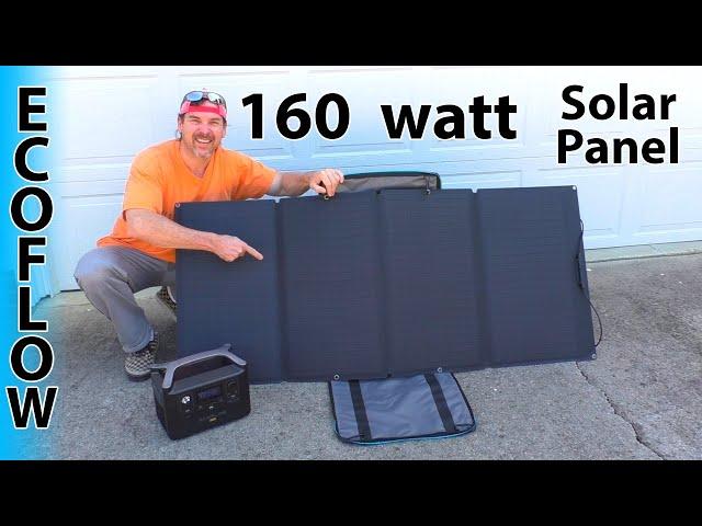 #1 EcoFlow SOLAR PANEL 160 Watt waterproof FOLDABLE portable prepper survivalist best buy top rated