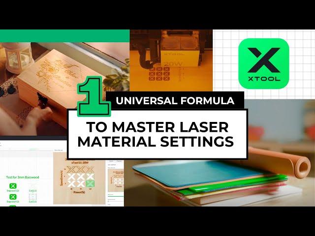 xTool Academy: Master Laser Settings with A Universal Formula