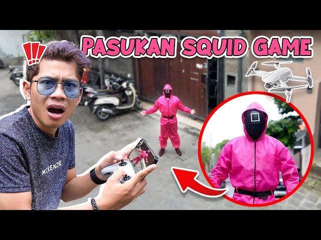 GAWAT!! DRONE MEREKAM ADA PETUGAS SQUID GAME DI DEPAN RUMAH KITA!!