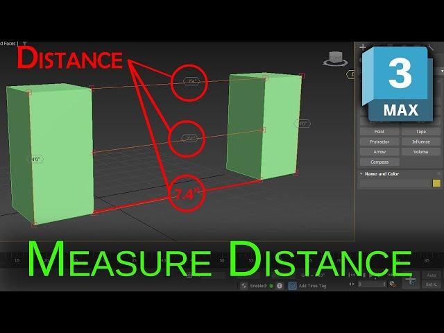 How to measure distance b/w object in 3ds max tutorial with Tape | Design Tool Script | AJ Designer