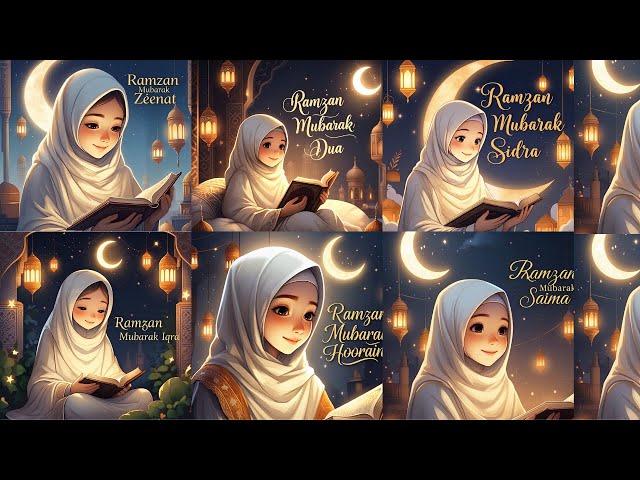 Ramadan  name dp 2025 | New Ramzan Mubarak dpz | Ramzan Mubarak name Images , | Ramzan profile pics