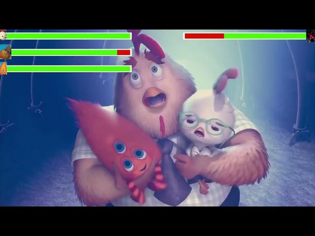 Chicken Little (2005) Final Battle with healthbars (Edited By @GabrielD2002)