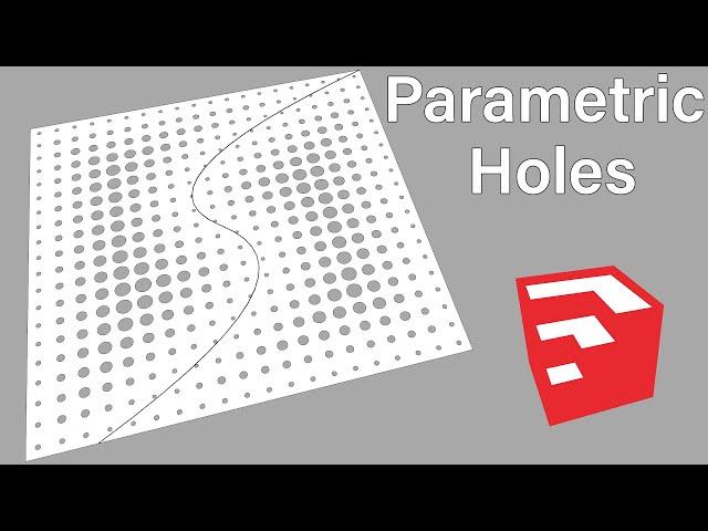 Making parametric holes in SketchUp