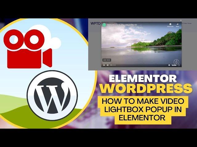 How to make video lightbox popup in elementor | Popup Button Trigger
