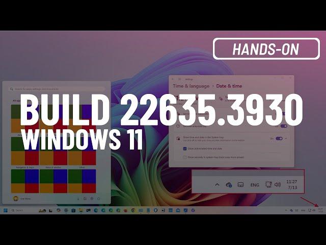 Windows 11: Taskbar BIGGEST upgrade yet, Start menu redesign, more (Build 22635.3930 )