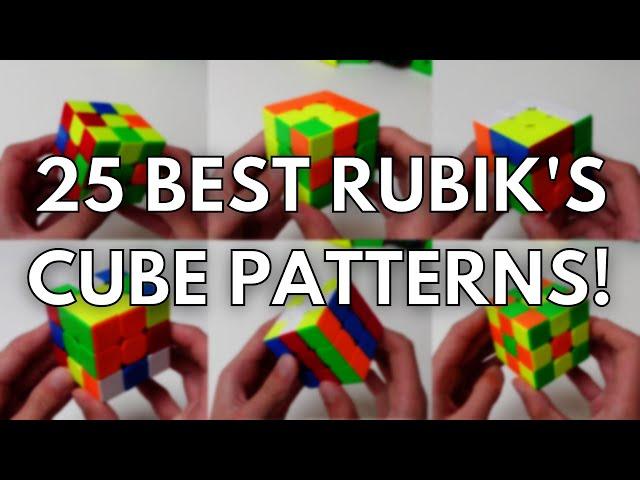 Top 25 Best PATTERNS On The 3x3 Rubik’s Cube Tutorial!