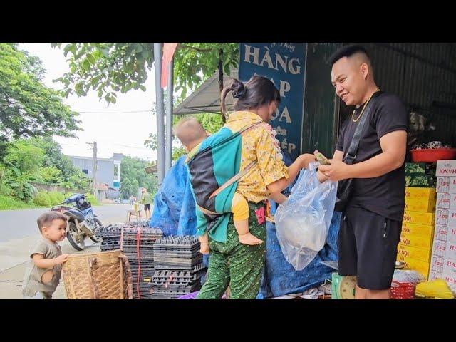 The single mother sold all her dragon fruit to have money to buy rice to cook meals for her children