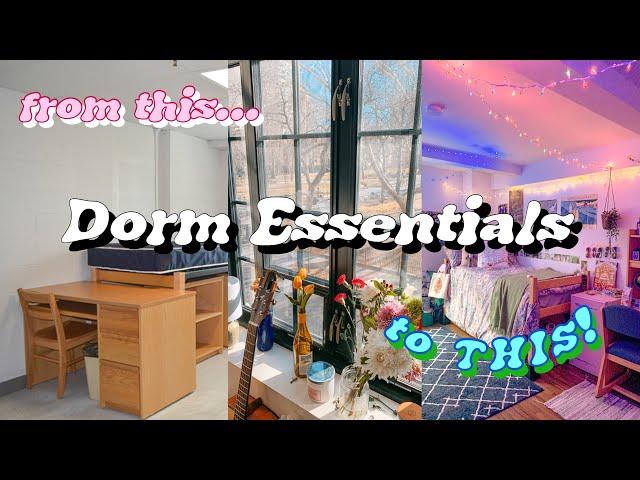 COLLEGE DORM PACKING GUIDE: the essentials, what to leave, & what not to forget