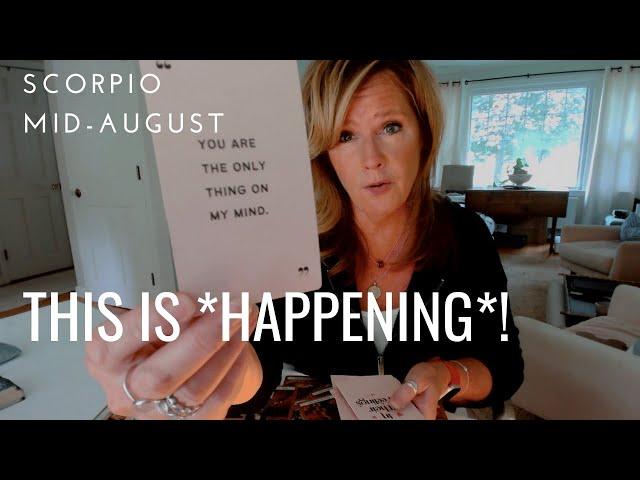 SCORPIO : THIS Is HAPPENING (Faster Than You Think) | Mid August 2024 Zodiac Tarot Reading