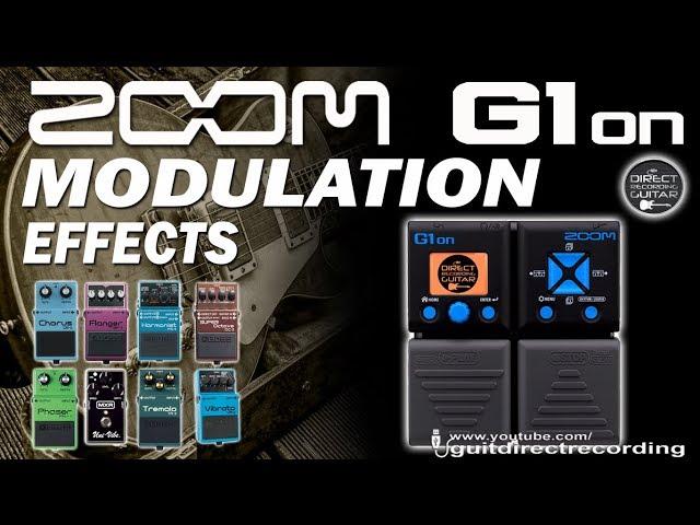 ZOOM G1on MODULATION Effects G1xon - Chorus, Phaser, Flanger, Pitch Shifter...