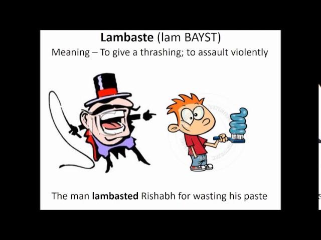 Learn English Vocabulary | Lambaste|Verb| Ducksoup