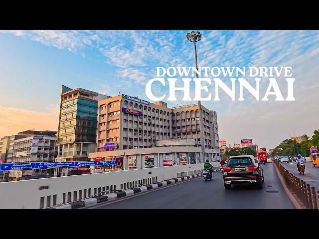 Chennai Downtown Drive | Anna Salai Road [4K]