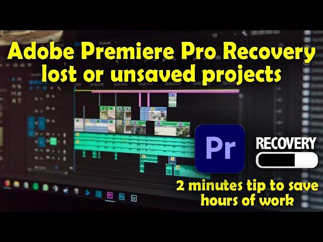 How to recover premiere pro project, adobe premiere pro autosave folder