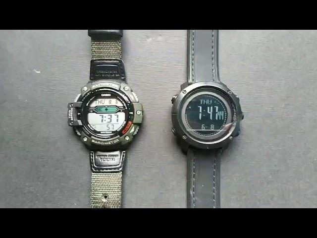 Jam Tangan Adventure Pendakian Casio Sgw-300h vs Skmei 1427 Jam tangan 1 jutaan dibanding 250k