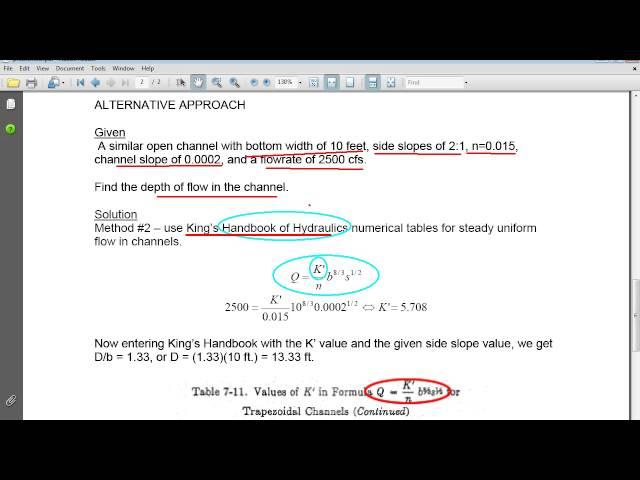 PE Exam Prep Alliance | Water Resources Engineering Sample Problem & Solution 062613