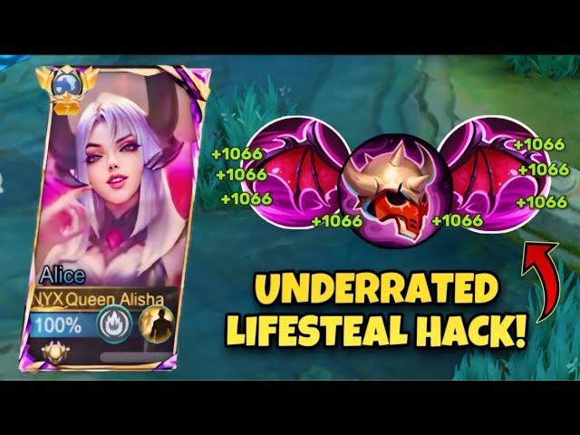 ALICE BUILD QUEEN'S WINGS + CURSED HELMET 100% BROKEN!!!  | MLBB