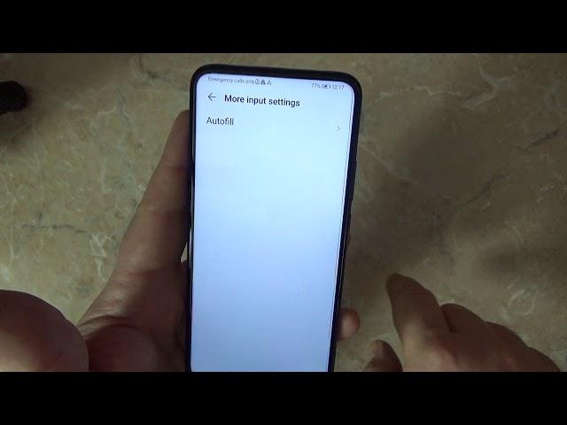 Honor 9 how to enable or disable autofill