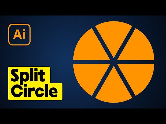 How to Split Circle into Six Shapes in Illustrator