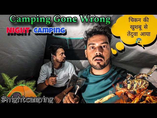 Night Camping In Deep Forest Gone Wrong | Leopard Came During Night Camping #vlog