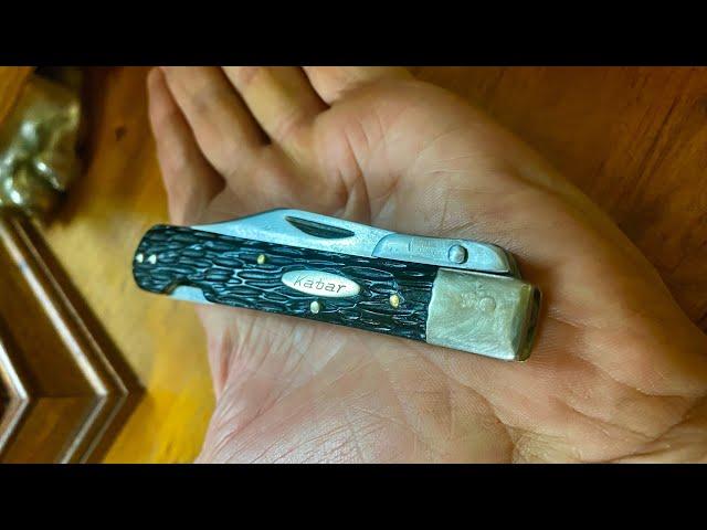 Vintage KABAR’ Pocket knife Repaired -the Cheetah’ 