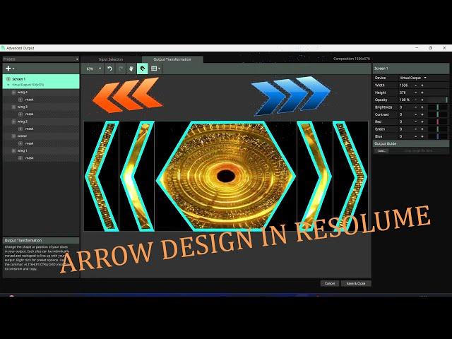 ARROW DESING IN RESOLUME #tutorial