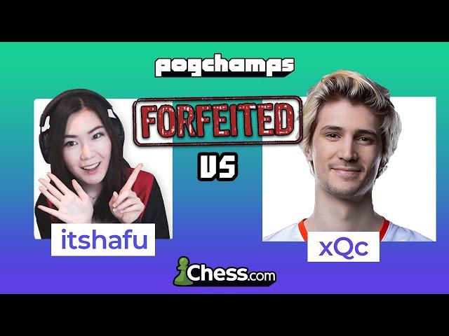 ItsHafu vs xQc ( xQc loses in 0 moves ) | PogChamps 2