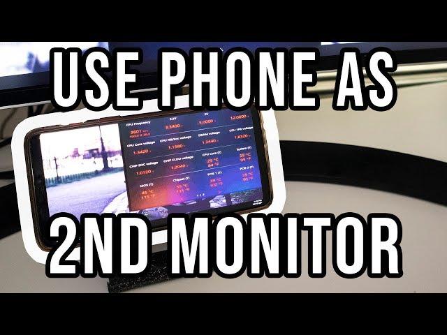 How to use your phone as a second monitor