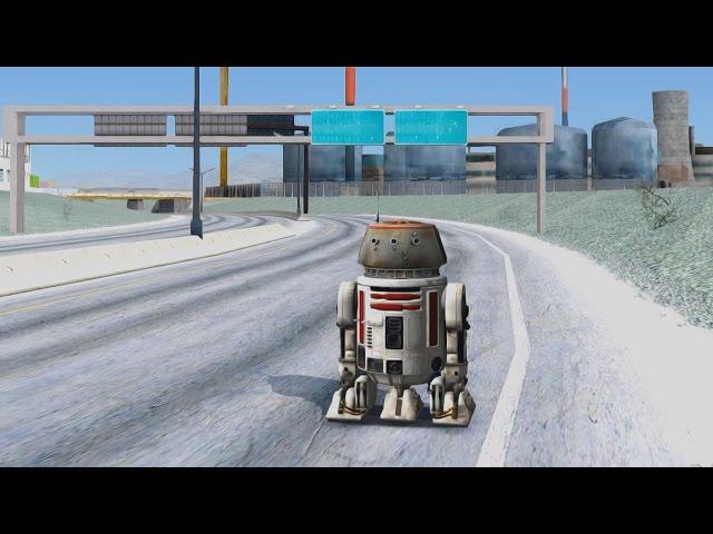 R5 D4 Droid From Battlefront - GTA San Andreas 1440p / 2,7K _REVIEW