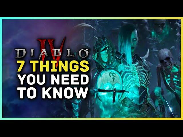 Diablo 4 - 7 Things You Need To Know