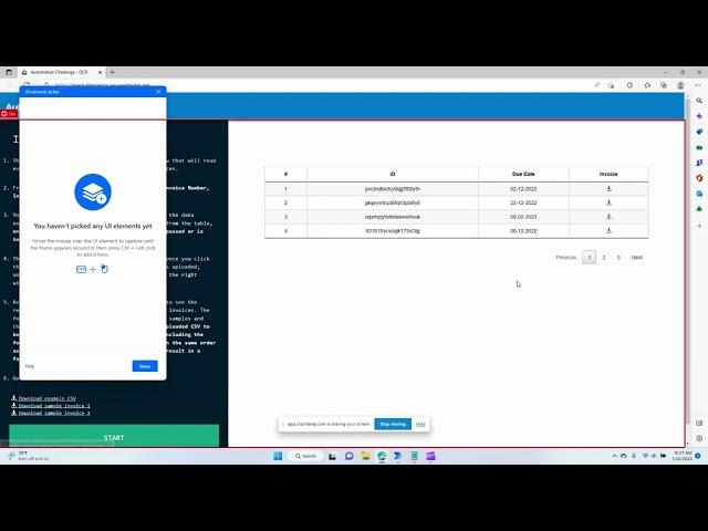 Power Automate Desktop | Extract data from web page and download invoices