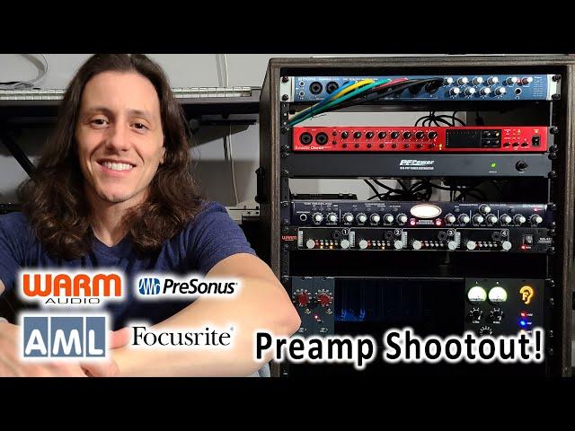 Preamp Shootout - Presonus, Focusrite, WARM Audio, AML