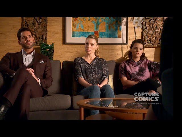 Lucifer Family taking Therapy from Dr. Linda to deal with Rory's problem Scene | Lucifer 6x05