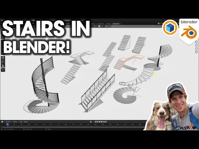 How to Create 10 Kinds of STAIRS in Blender!