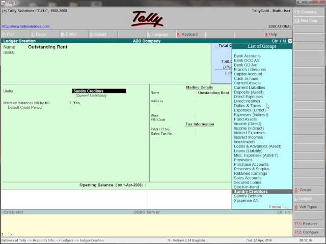 Tally9 Tutorial