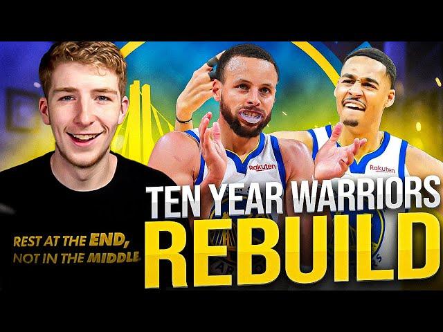 TEN YEAR WARRIORS REALISTIC REBUILD IN NBA 2K23!