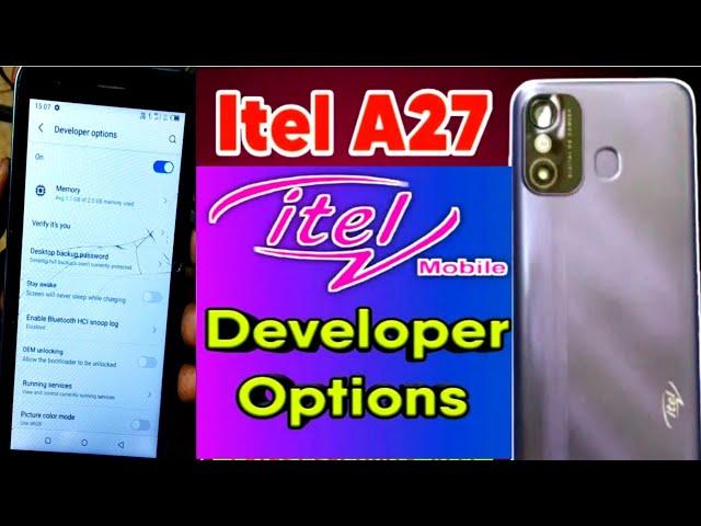 itel A27 Developer options ll Developer settings itel A27