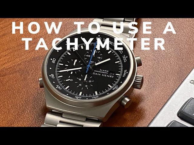 [Watch Tachymeter][Tachymetric Scale] How to use a Tachymetric Scale in under 60 seconds