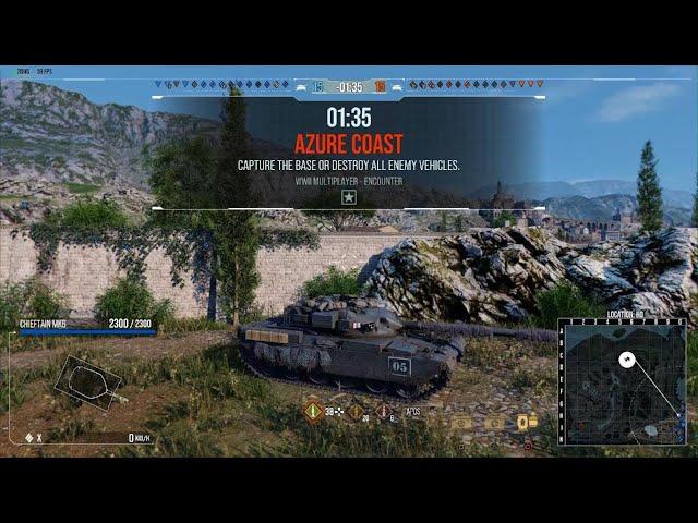 Wot Console, Chieftain Mk.6 @ Highway, 9,3k combined damage