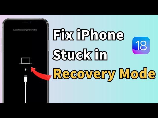 Free Ways To Fix iPhone Stuck in Recovery Mode While Upgrading iOS 18-NO DATA LOSS!