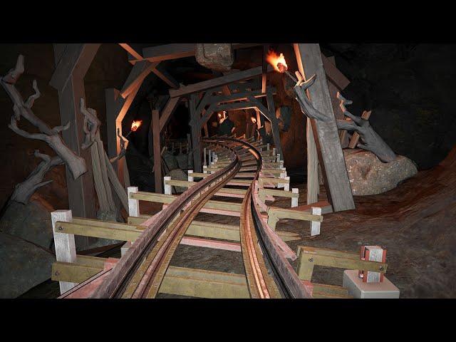 Mine Coaster Jumps Tracks, Goes Backwards & Skims Water (POV)