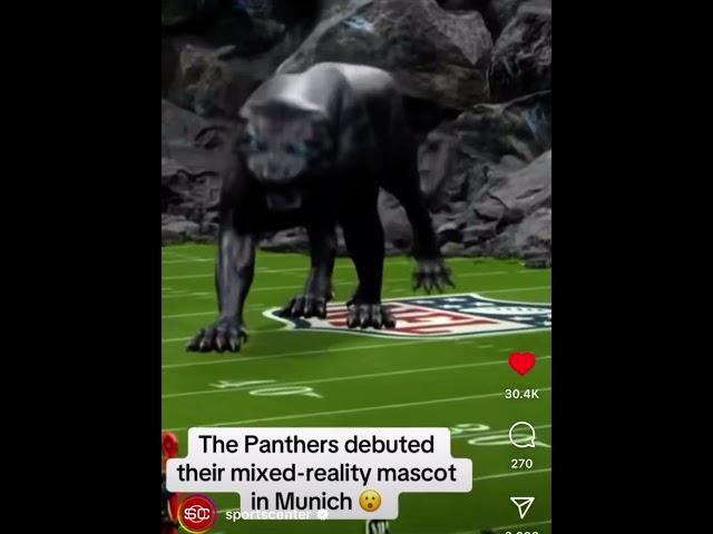 Carolina Panthers debut their mixed reality mascot in Munich