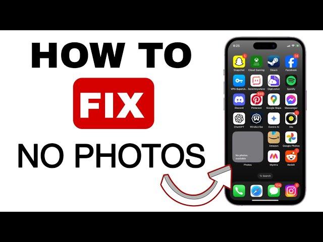 How to Fix No Content Available in Photo Widget on iPhone - Step by Step Tutorial (2024)