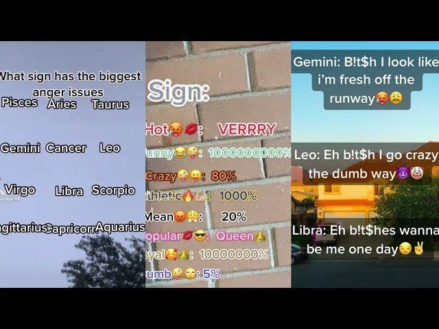 Zodiac Signs TikTok Compilation