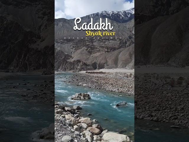  Leh Ladakh - Shyok river #ladakhtrip   #india #travel #mountain #bharatbhraman  #ladakh