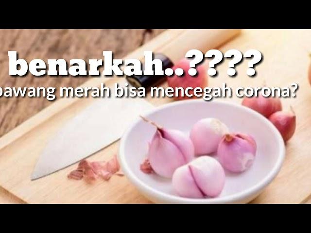 Benarkah bawang merah bisa mencegah virus corona????