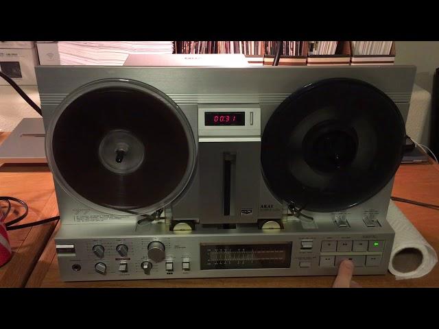 Akai GX-77 reel to reel tape deck demo