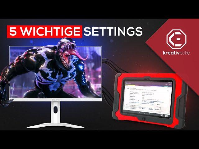 Creative Corner How to set up your monitor correctly 4K FINAL