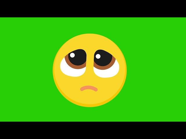 Pack of 8 Expressive Emojis - Green Screen Chroma Footage