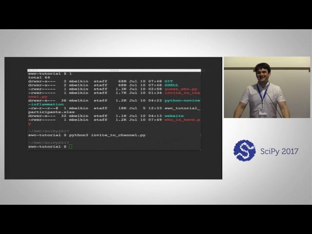 Software Carpentry Scientific Python Course Part 1 | SciPy 2017 Tutorial | Maxim Belkin